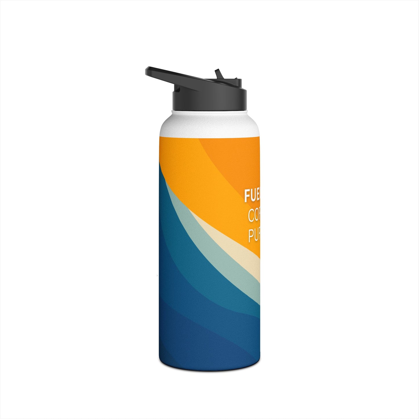 Fueled By Coffee & Purpose Stainless Steel Water Bottle