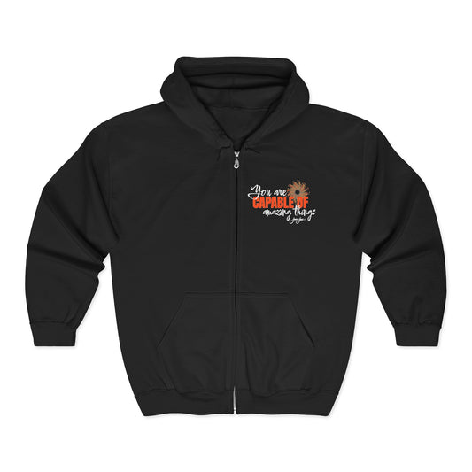 "Capable of Amazing Things" Full-Zip Hoodie