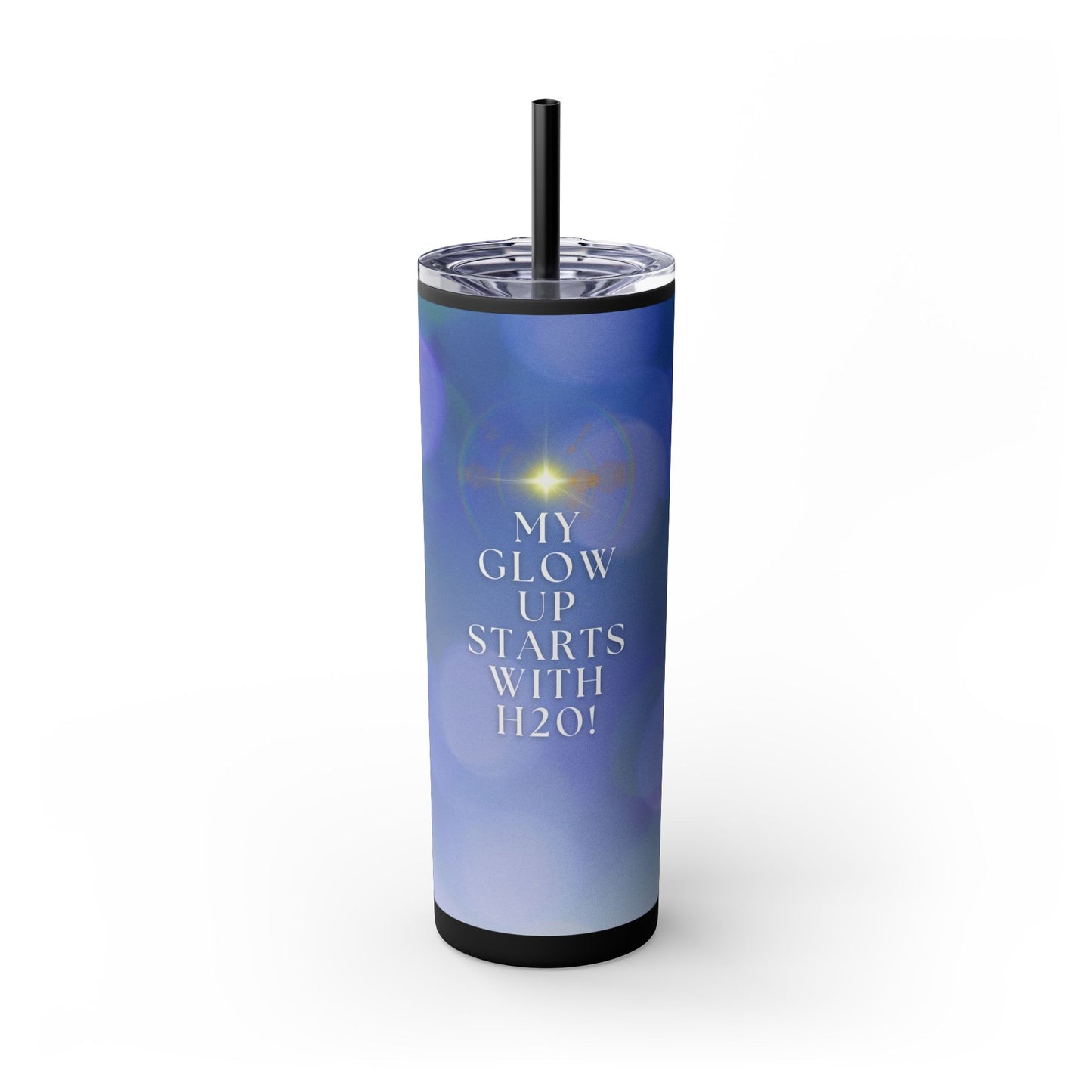 "Glow Up" Skinny Matte Tumbler, 20oz