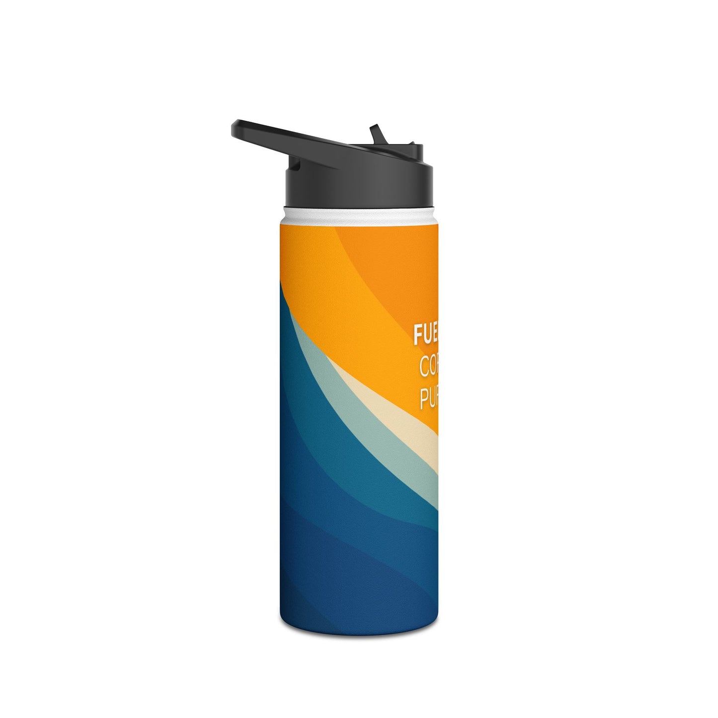 Fueled By Coffee & Purpose Stainless Steel Water Bottle